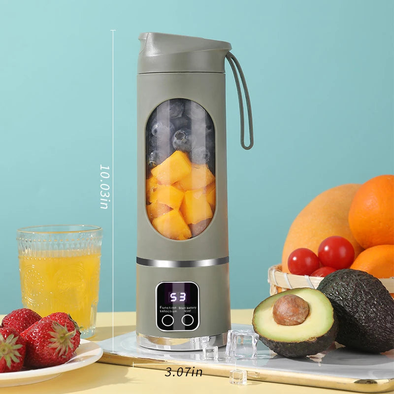 Portable USB Juice Blender | One-Button Operation, Ice-Crushing Power & Self-Cleaning – Fresh Drinks Anywhere