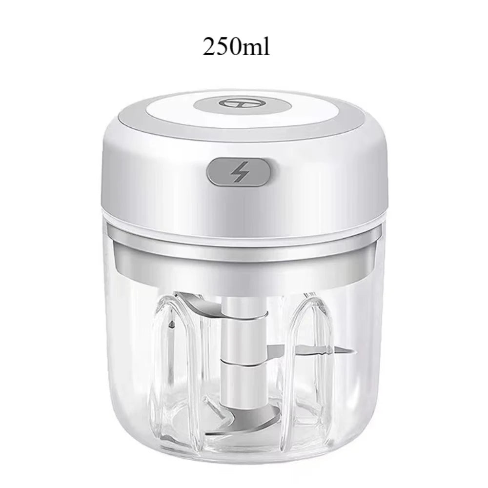 Electric Mini Food Chopper | One-Touch USB Rechargeable Chopper for Onions, Garlic & Vegetables