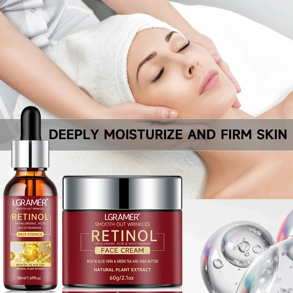 YOUNGCOME Retinol Serum & Face Cream Combo | Lifting, Firming & Brightening Skincare