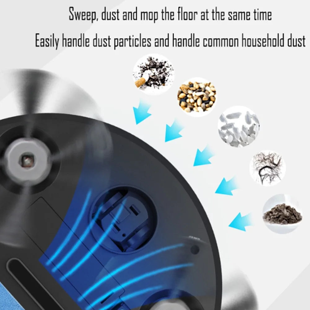 3-in-1 Robot Vacuum Cleaner | Sweeps, Mops & Collects Dust – Ultra-Slim, Whisper-Quiet & USB Rechargeable