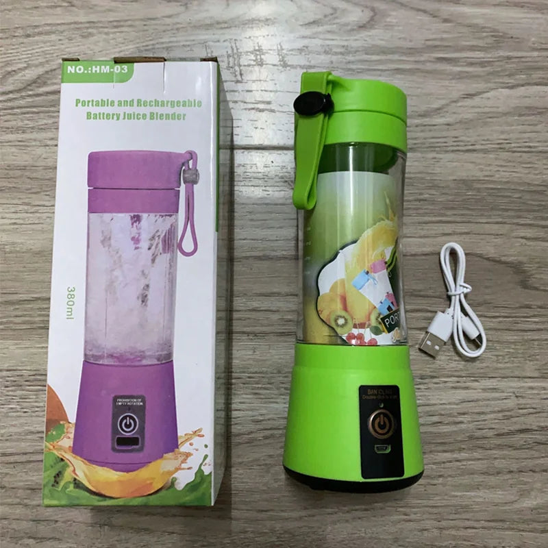 Portable Personal Blender | USB Rechargeable Smoothie & Shake Maker – Crush Fruits & Ice Anywhere