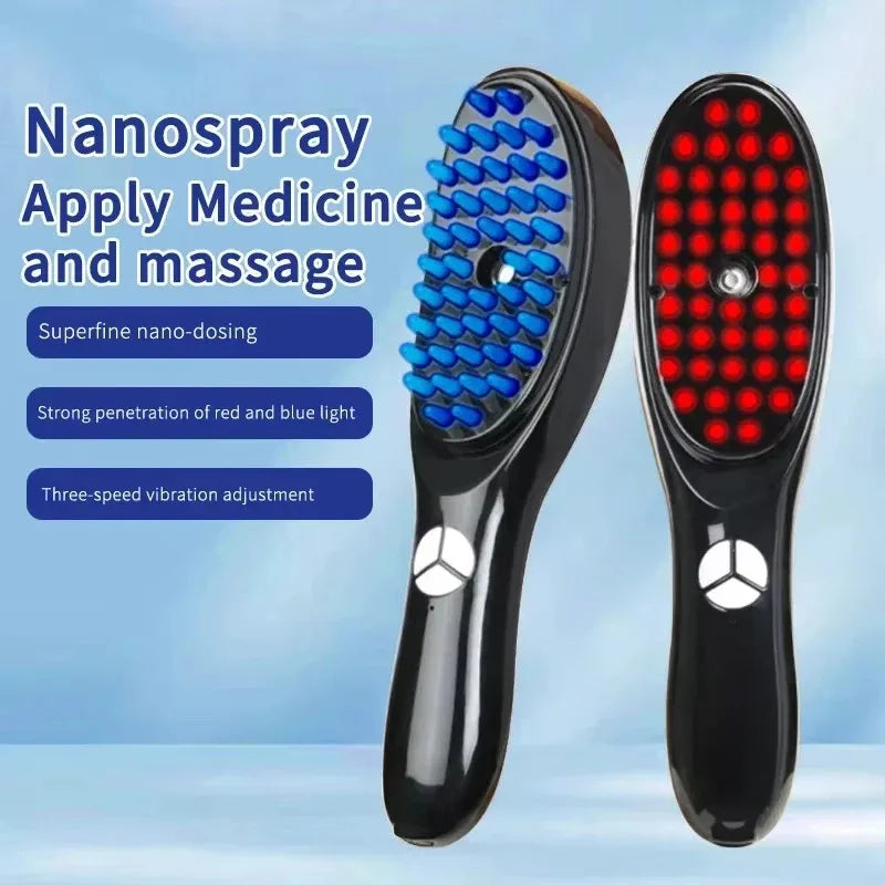 Scalp Therapy Massage Comb | Light Therapy, Hair Growth & Stress Relief – For All Hair Types