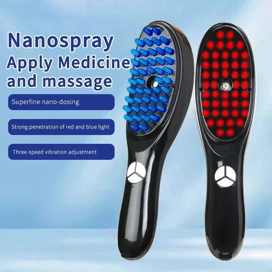 Scalp Therapy Massage Comb | Light Therapy, Hair Growth & Stress Relief – For All Hair Types