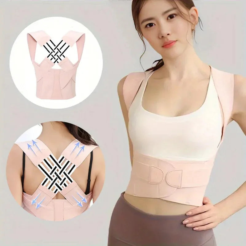 Posture Corrector Brace | Adjustable Back & Shoulder Support – Sizes S–XXL, Discreet All-Day Wear