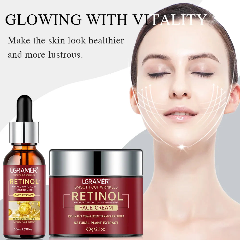 YOUNGCOME Retinol Serum & Face Cream Combo | Lifting, Firming & Brightening Skincare