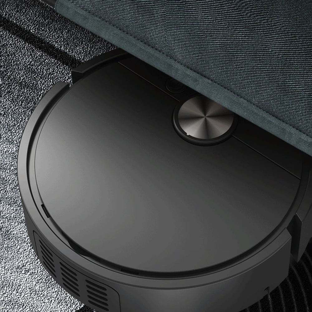 Mini Smart Cleaning Robot | Ultra-Compact 3-in-1 Sweep, Vacuum & Mop, LED-Lit & Silent – White, Black & Pink