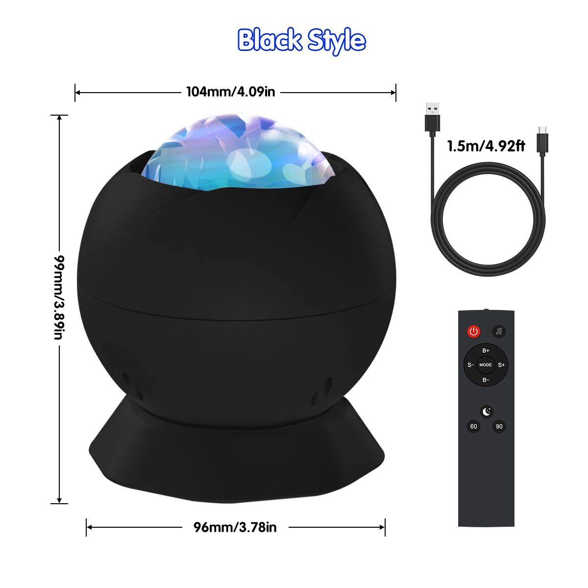 Aurora Galaxy Projector Light | Stunning Aurora Borealis & Star Effects, Multiple Colors – Dreamy Bedroom Ambiance