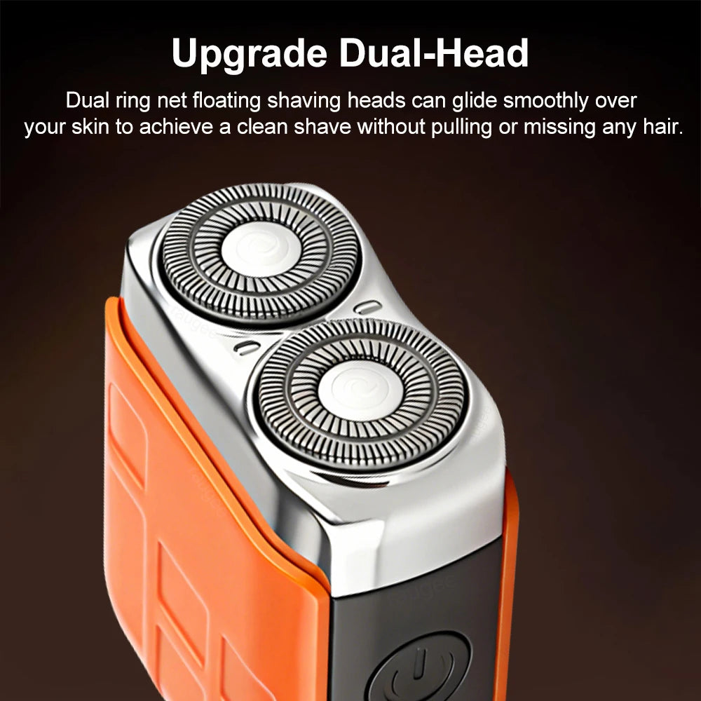 Dual-Head Electric Shaver | Fast, Smooth & Portable Grooming – USB Rechargeable