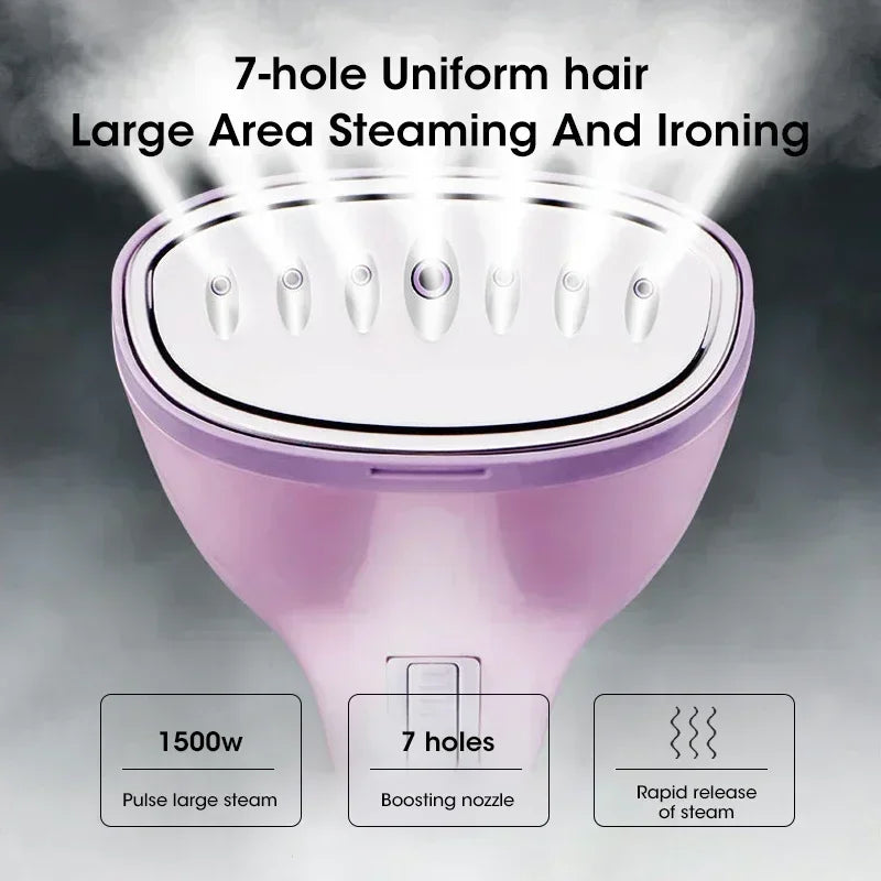 1500W Handheld Garment Steamer | Professional-Grade Steam, Fast Heat-Up & Portable – All Fabrics