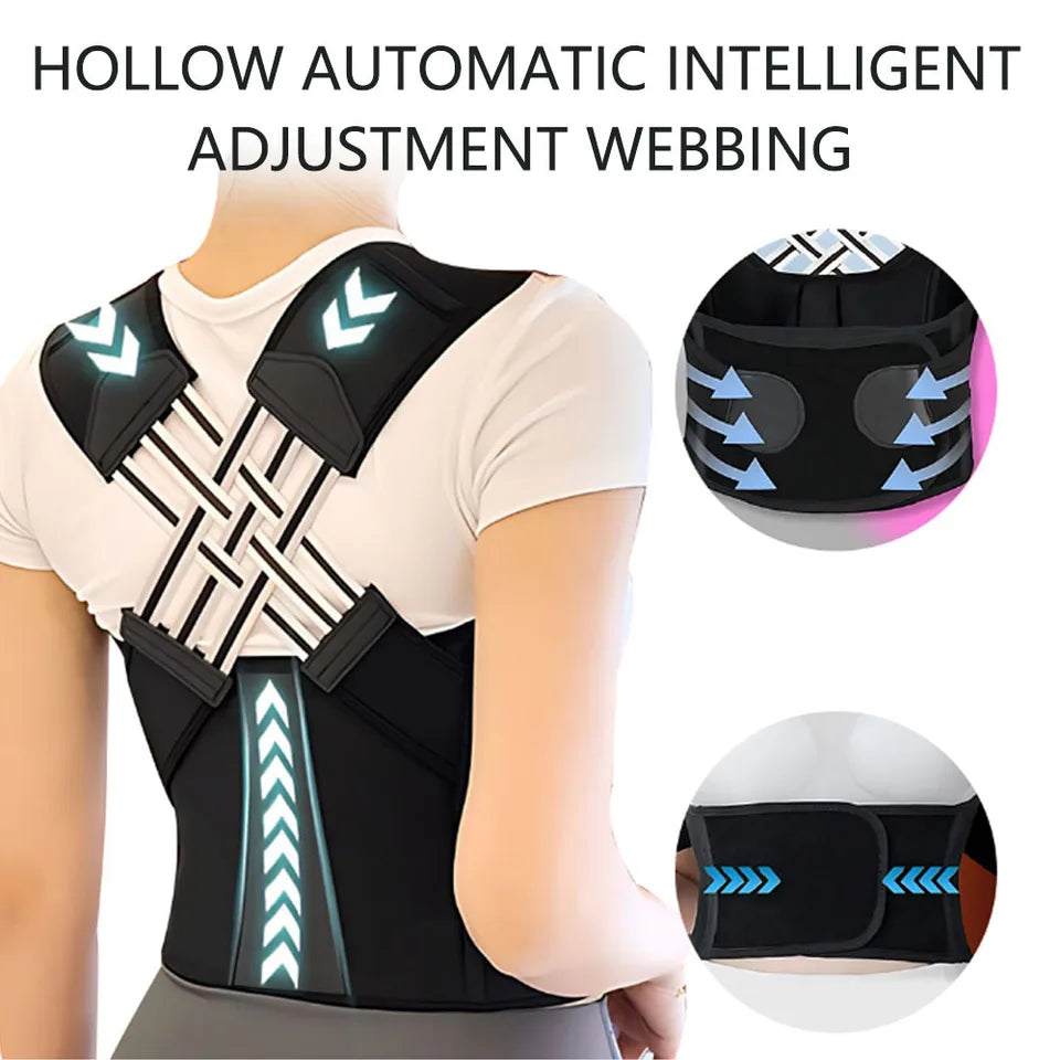 Posture Corrector Brace | Adjustable Back & Shoulder Support – Sizes S–XXL, Discreet All-Day Wear