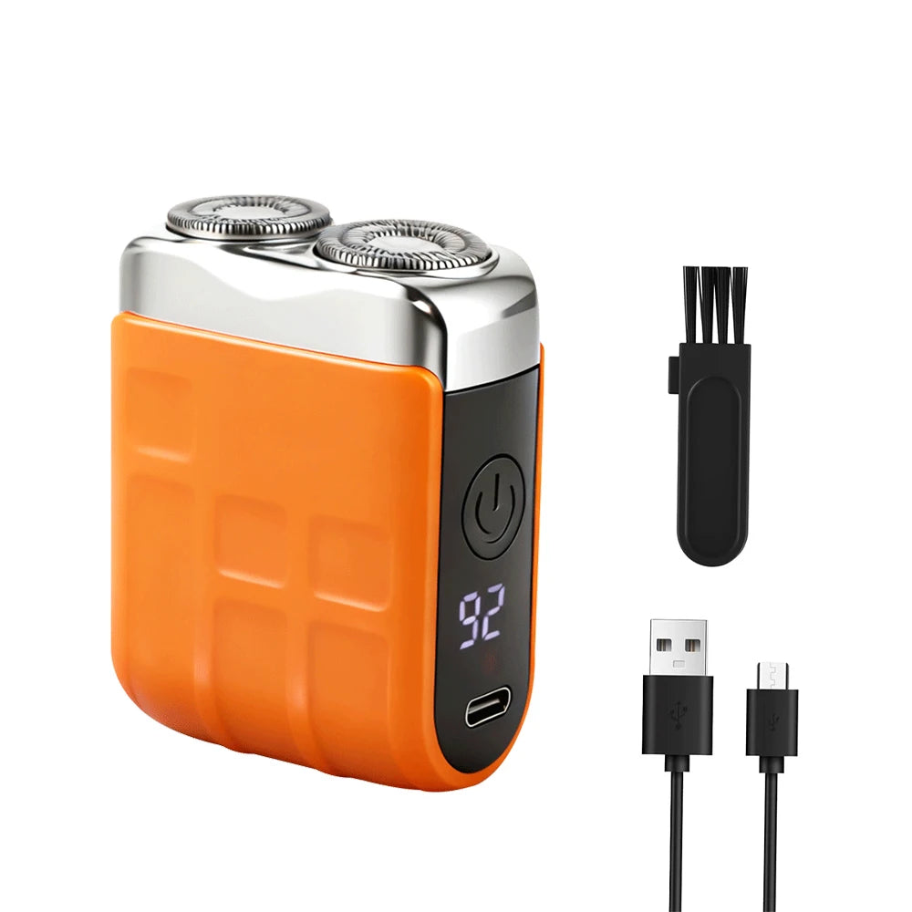 Dual-Head Electric Shaver | Fast, Smooth & Portable Grooming – USB Rechargeable