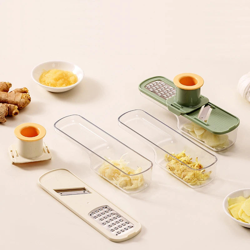 3-in-1 Vegetable Cutter | Slice, Dice & Grate with Stainless Steel Blades – Fast & Easy Kitchen Tool