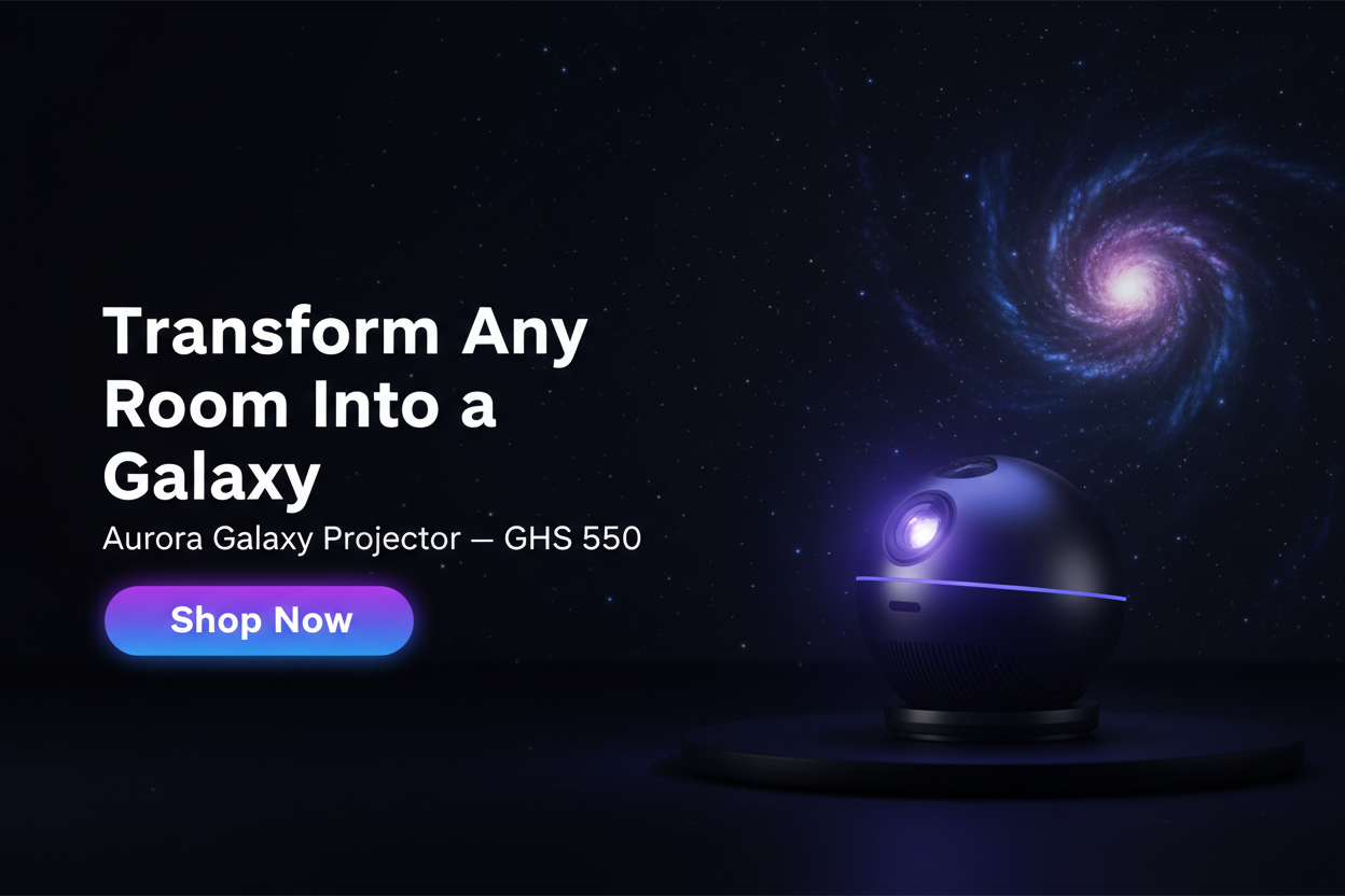Aurora Galaxy Projector Hero Banner