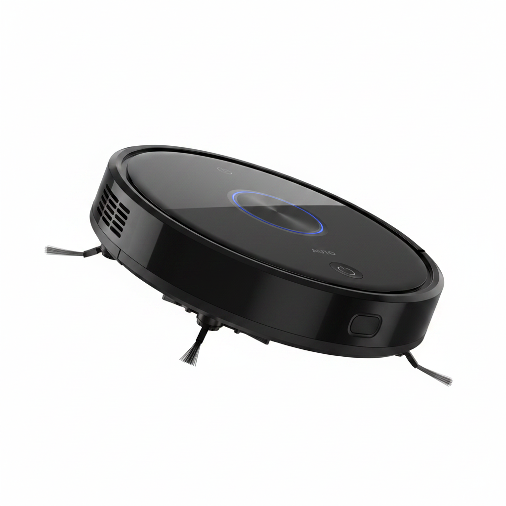 Black Lifted Robot Vacuum - Second Media Arm Copy