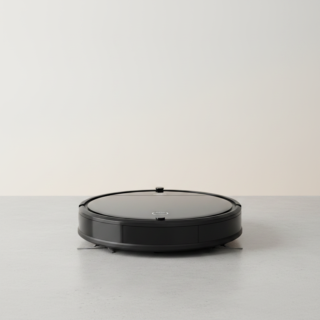 Black Smart Robot Vacuum Cleaner