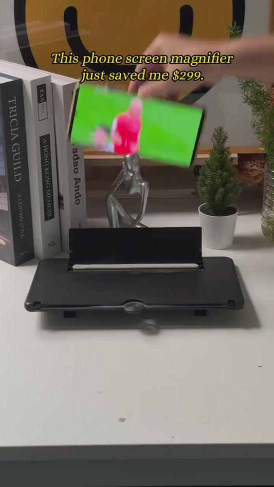 View Plus Screen Booster | 3-4x Phone Screen Magnifier for Eye-Comfort Viewing — No Power Needed