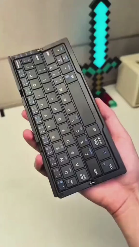 Flexi Type Pro Foldable Keyboard | Portable, Fast Typing & Long Battery – Turn Any Phone or Tablet Into a Workstation