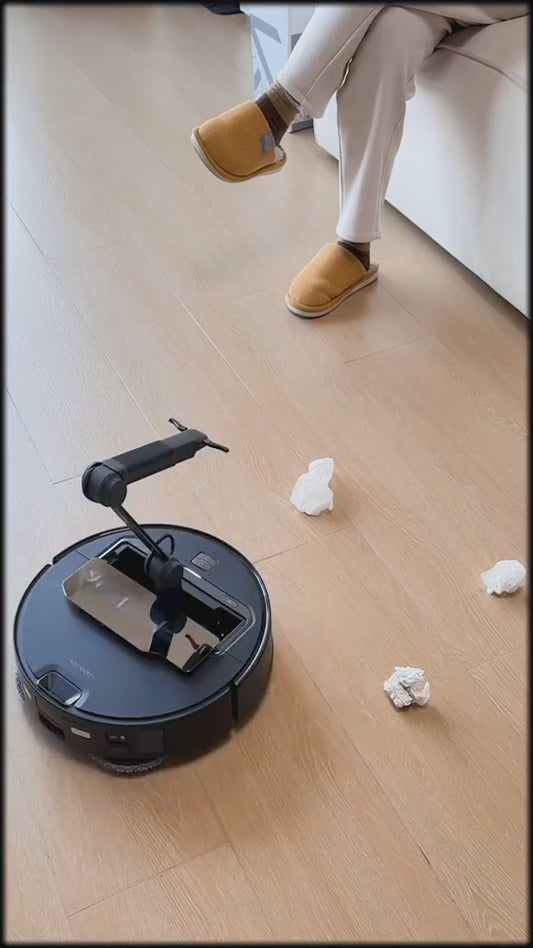 3-in-1 Smart Robot Vacuum Cleaner | Auto Sweep, Mop & Dust Collect – Slim, Quiet & USB Rechargeable