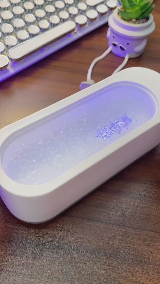 Ultrasonic Jewelry & Glasses Cleaner | High-Frequency Deep Clean in Minutes – Safe for Jewelry, Watches & Eyewear